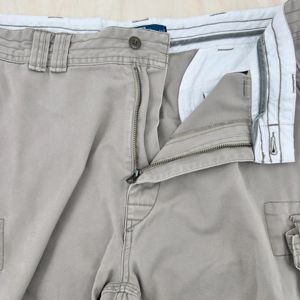 Polo Ralph Lauren‎ Cargo Shorts Mens 36 Khaki Tan Multi-Pocket 90s Gorpcore